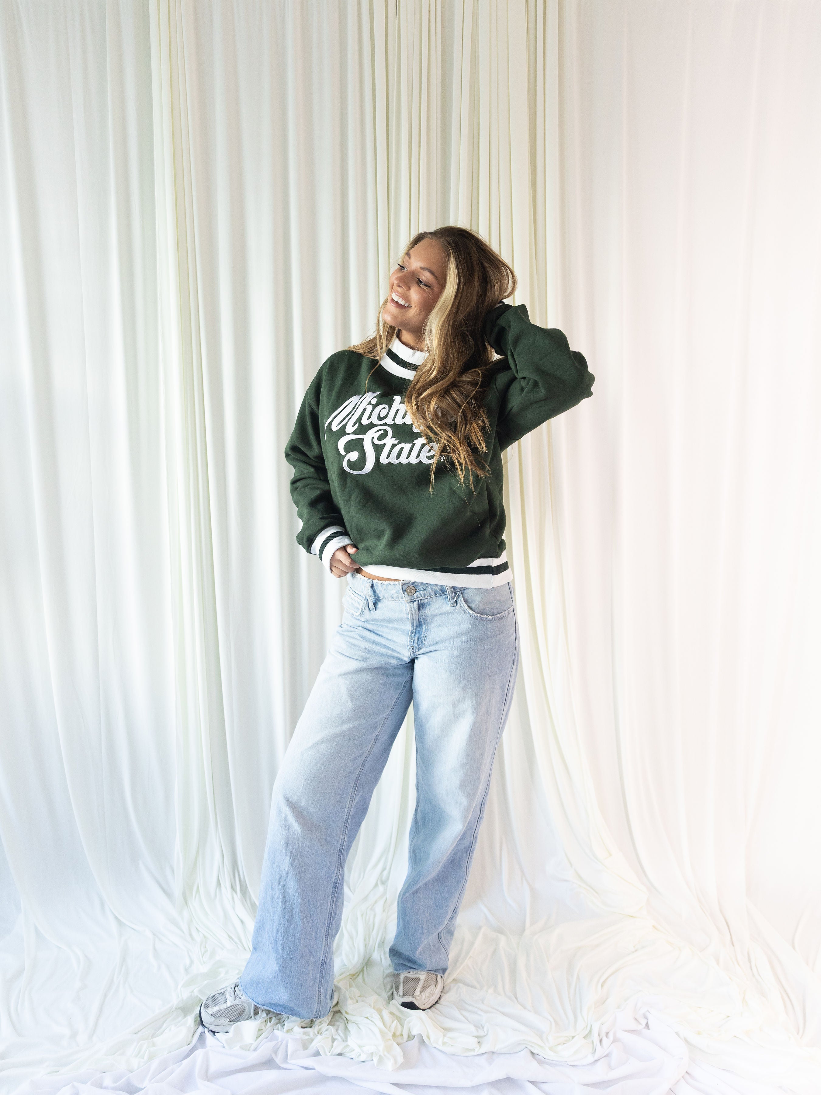 Michigan State Varsity Mockneck
