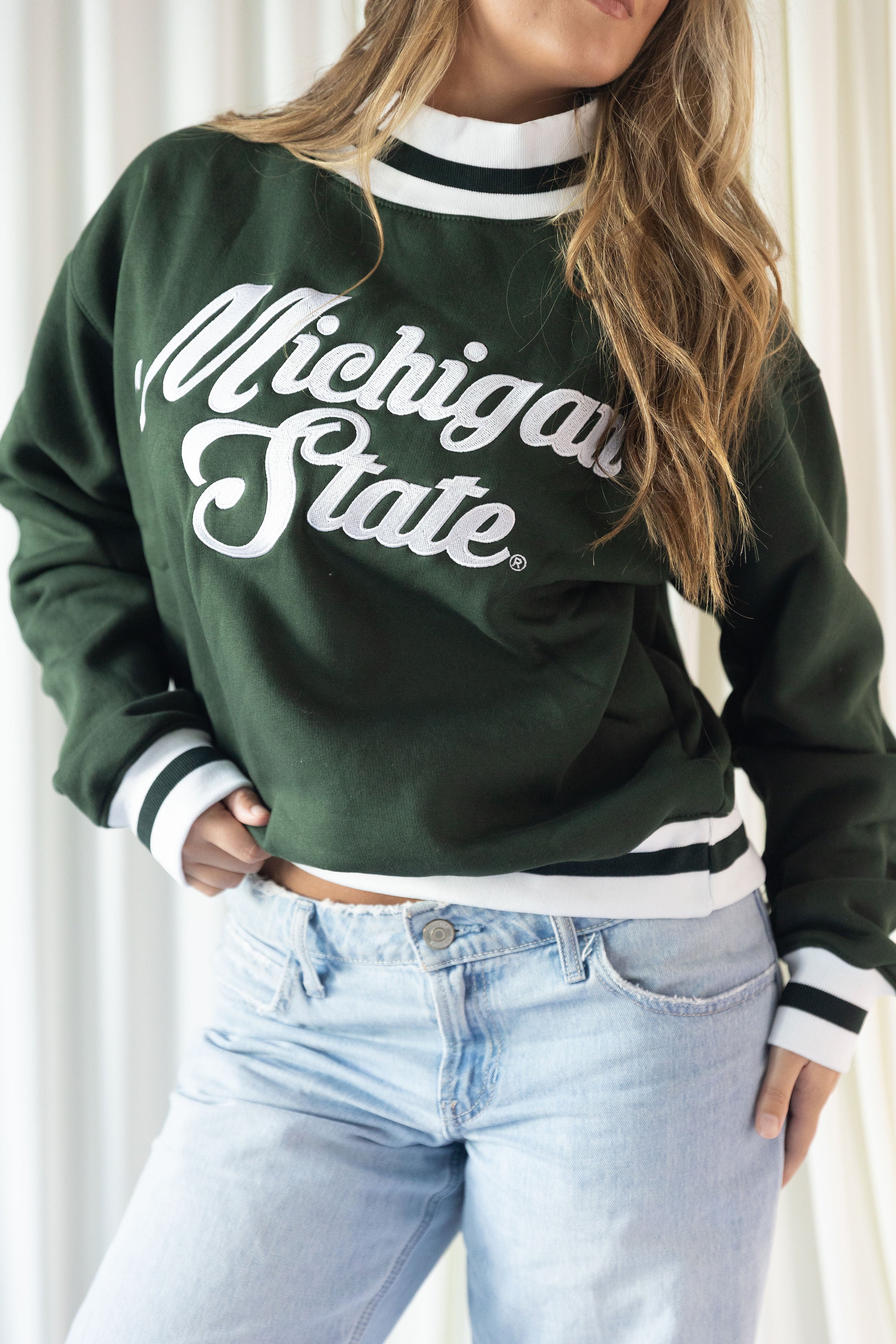 Michigan State Varsity Mockneck