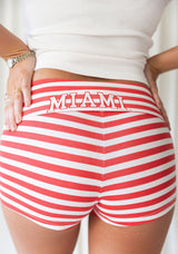 Miami University Stripe Shorts