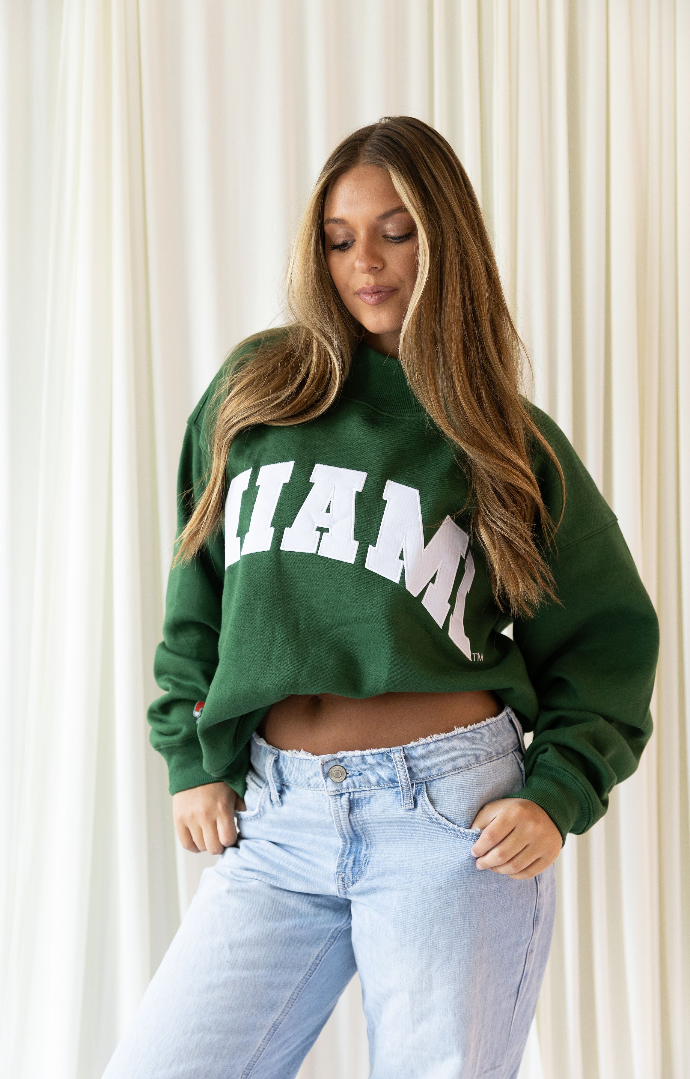 Miami Palm Mockneck