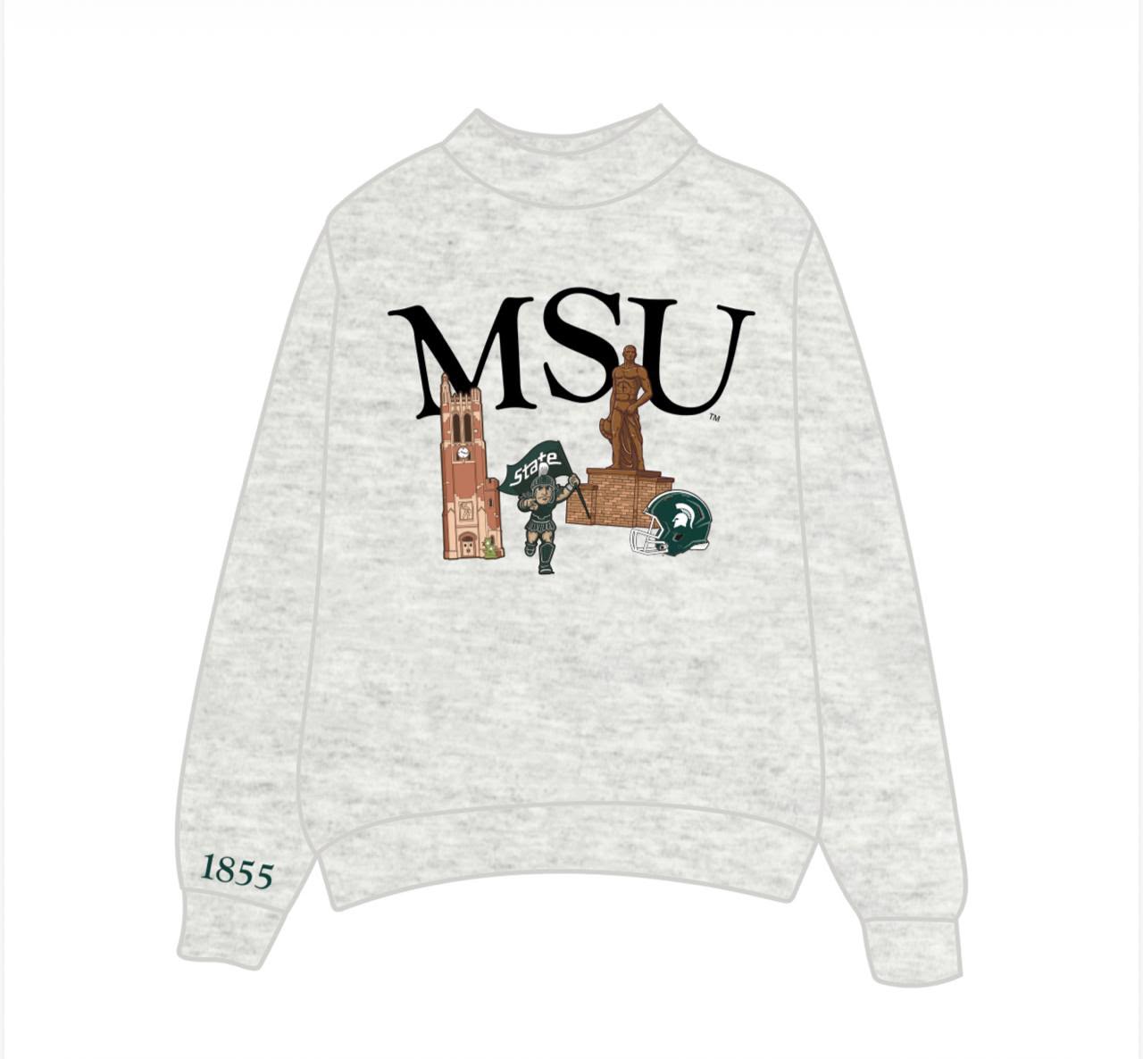 Michigan State Special Pop-Up Mockneck (Pre-Order)
