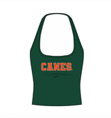 Miami Gameday “Canes” Halter Top