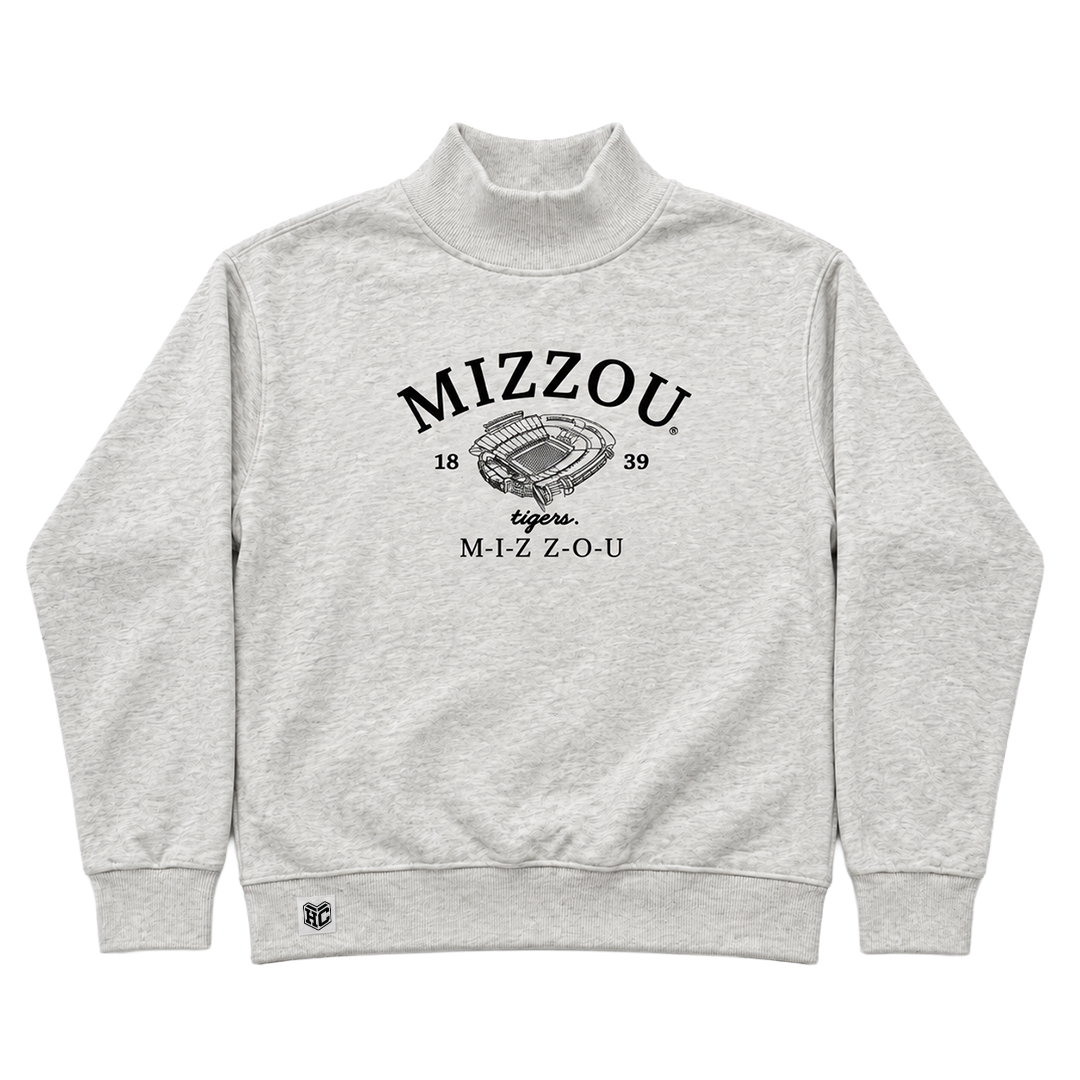 University of Missouri Rollneck Sweatshirt in heather gray